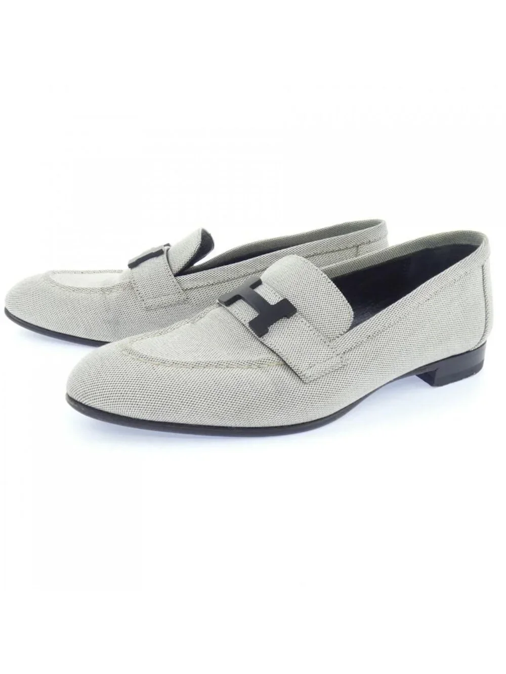 Hermes Paris Toile Shoes